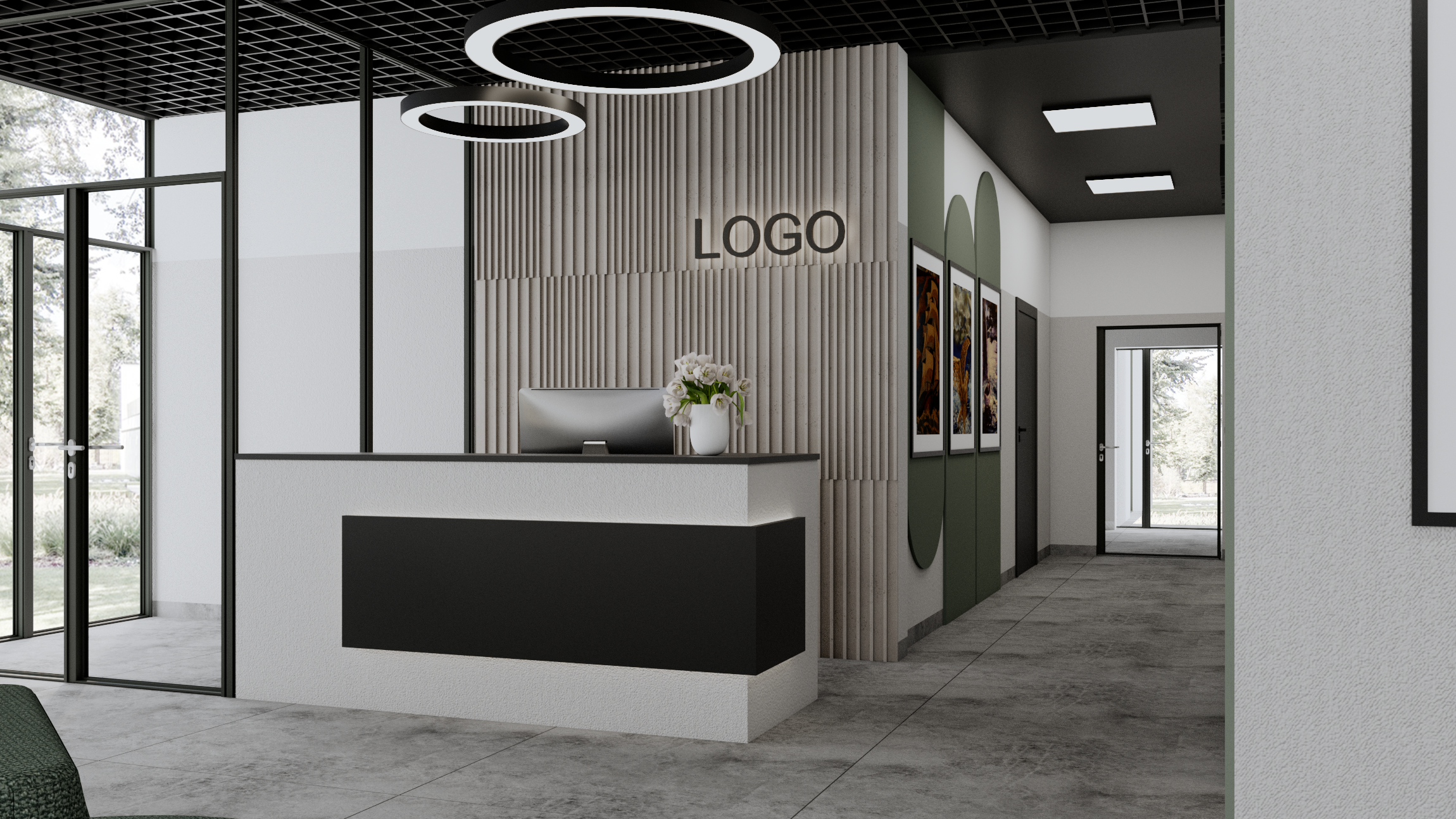 Sypialnia z drewnianą zabudową